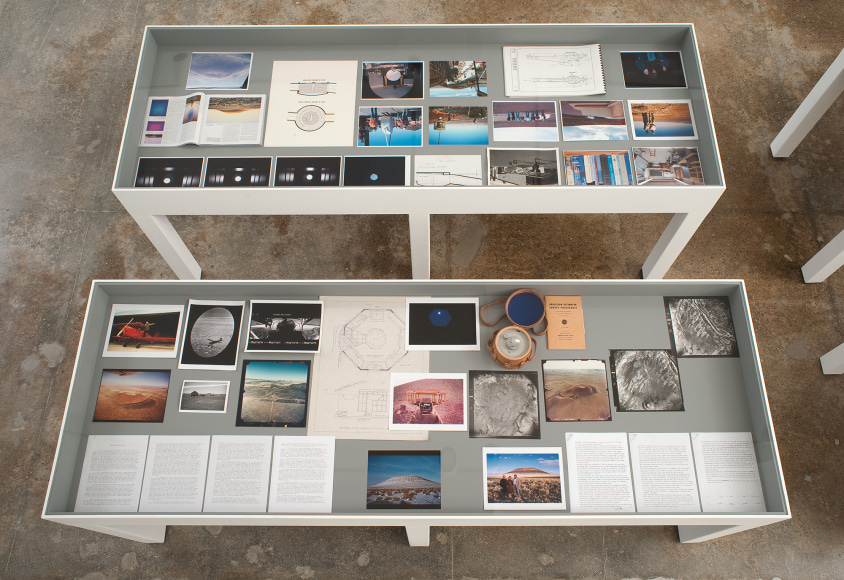 Installation view of &quot;James Turrell: Sooner Than Later, Roden Crater&quot; curated by Richard Andrews at Kayne Griffin Corcoran, Los Angeles