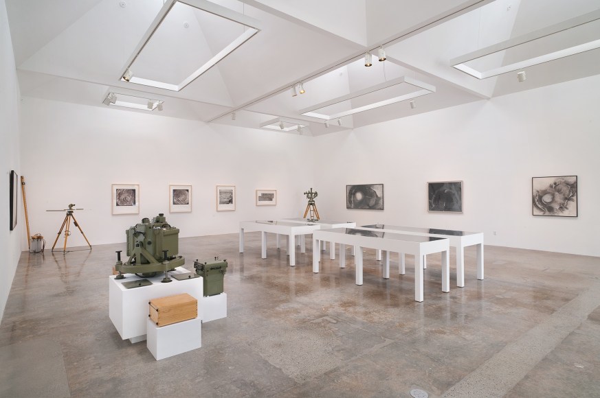 Installation view of &quot;James Turrell: Sooner Than Later, Roden Crater&quot; curated by Richard Andrews at Kayne Griffin Corcoran, Los Angeles