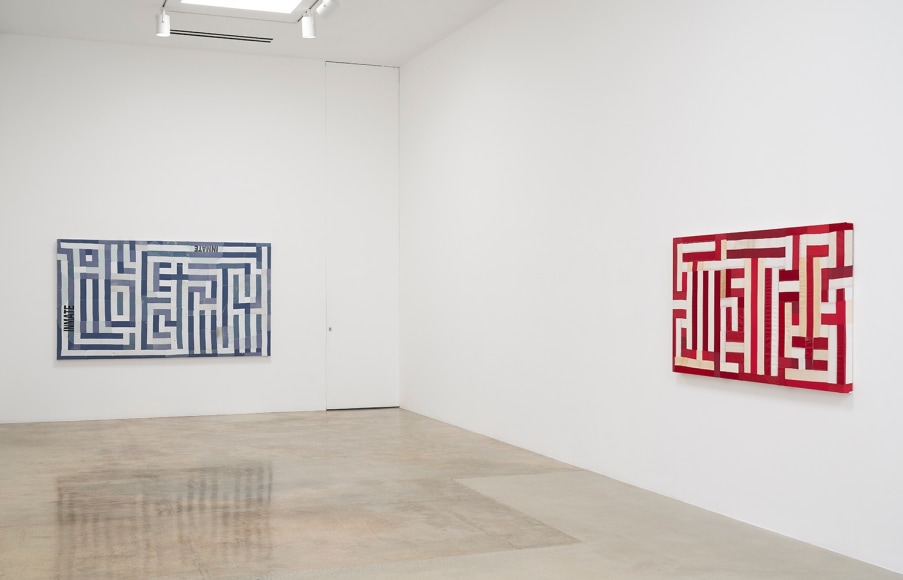 Installation view of Hank Willis Thomas at Kayne Griffin 2021