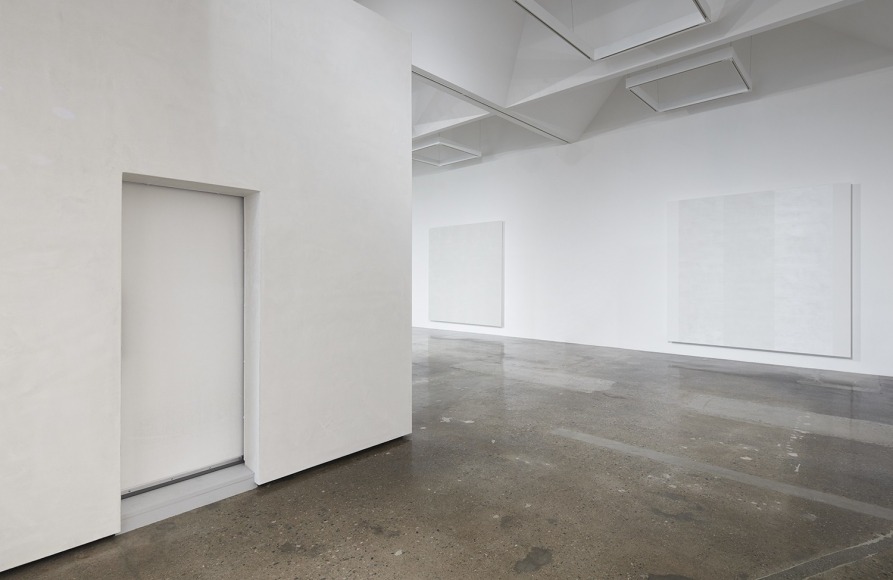 Installation view of Mary Corse: Then and Now at Kayne Griffin Corcoran, Los Angeles