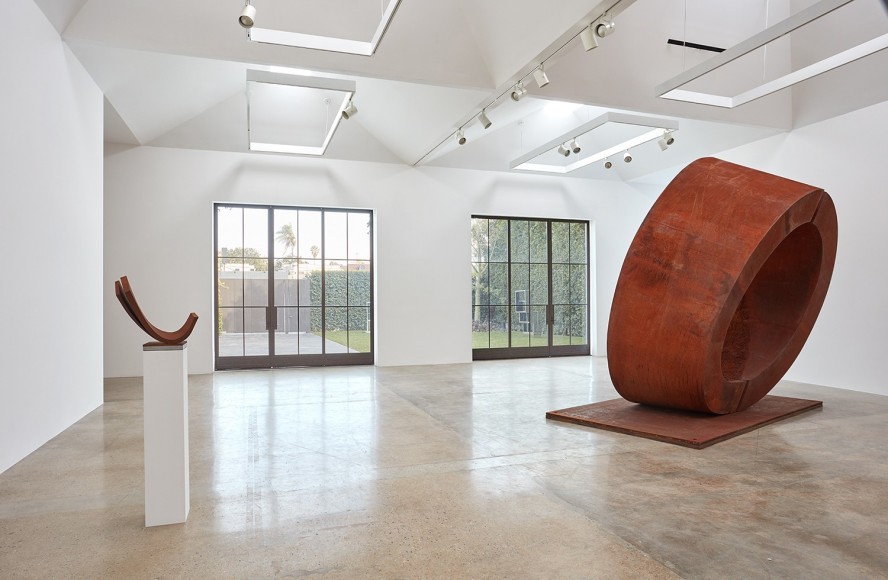 Installation view of &quot;Beverly Pepper: Selected Works 1968 - 2015&quot; at Kayne Griffin Corcoran, Los Angeles.