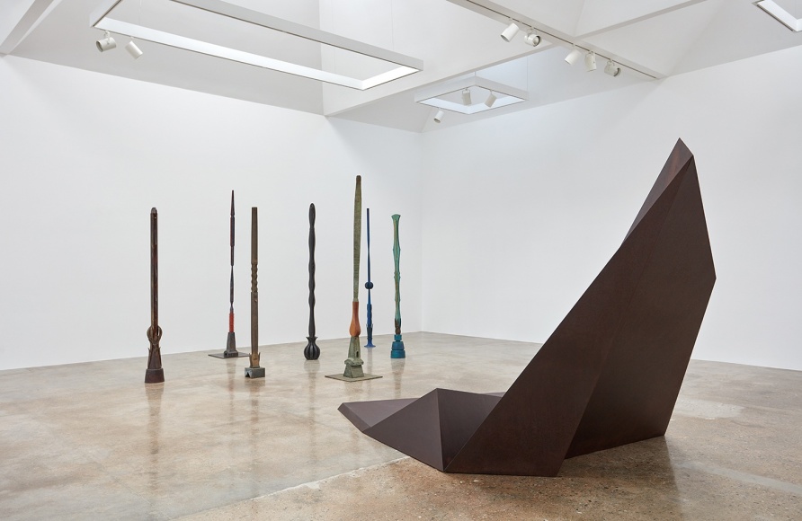 Installation view of &quot;Beverly Pepper: Selected Works 1968 - 2015&quot; at Kayne Griffin Corcoran, Los Angeles.