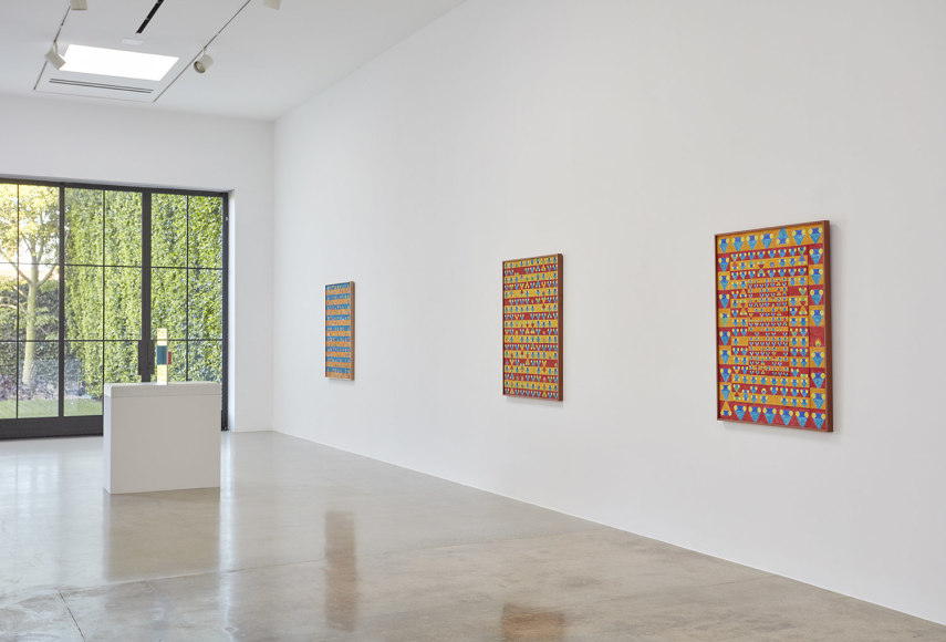 Installation view of &quot;Tatsuo Kawaguchi: Early Work 1964-1975&quot; from Kayne Griffin Corcoran, Los Angeles