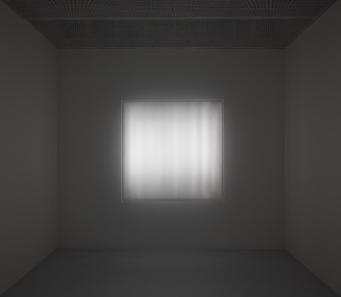 Installation view of Mary Corse: Then and Now at Kayne Griffin Corcoran, Los Angeles