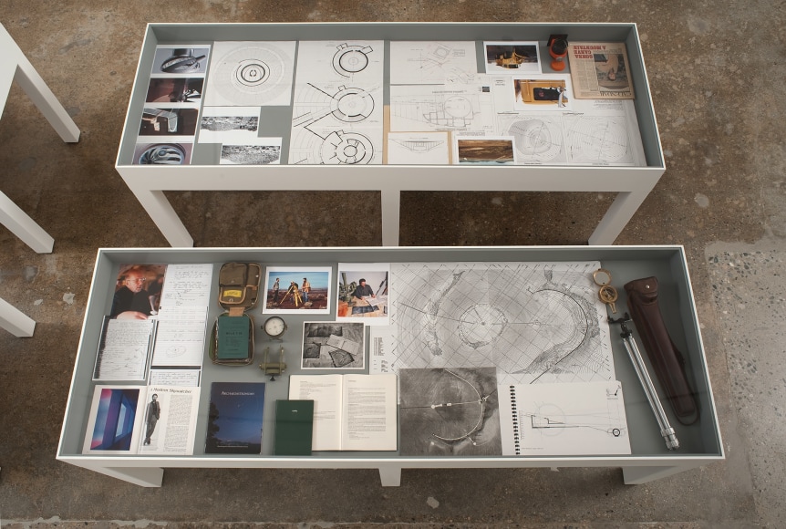 Installation view of &quot;James Turrell: Sooner Than Later, Roden Crater&quot; curated by Richard Andrews at Kayne Griffin Corcoran, Los Angeles