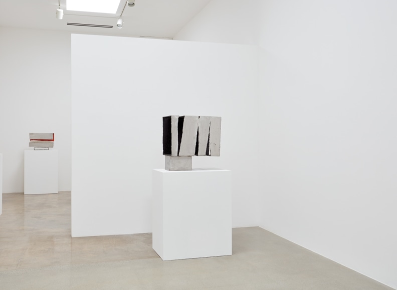 Installation view of &quot;Beverly Pepper: New Particles From The Sun&quot; at Kayne Griffin Corcoran, Los Angeles