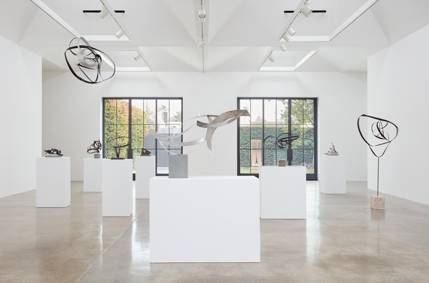 Installation view of &quot;Beverly Pepper: New Particles From The Sun&quot; at Kayne Griffin Corcoran, Los Angeles