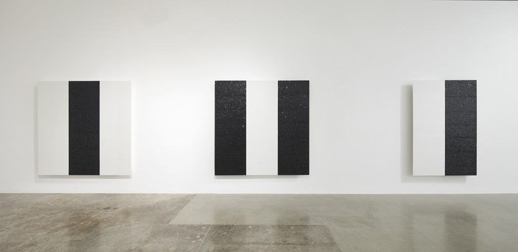Installation view of Mary Corse: Then and Now at Kayne Griffin Corcoran, Los Angeles