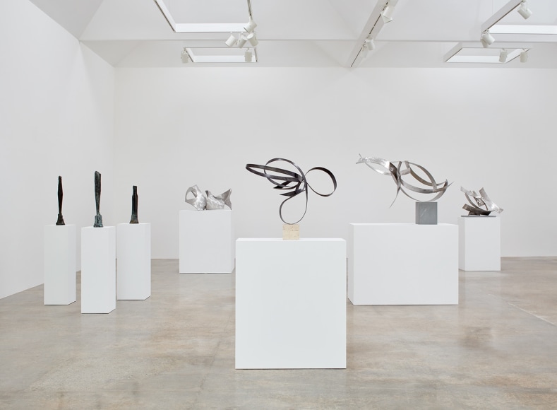 Installation view of &quot;Beverly Pepper: New Particles From The Sun&quot; at Kayne Griffin Corcoran, Los Angeles
