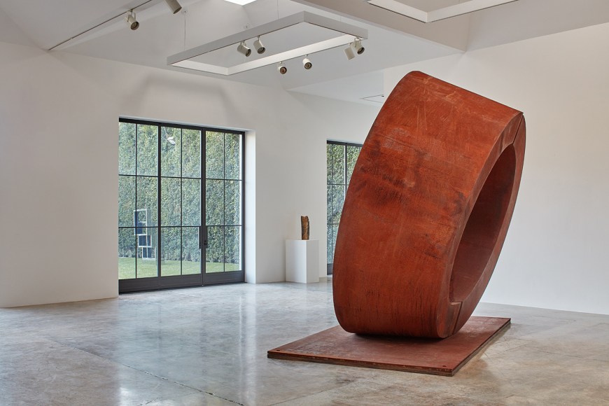 Installation view of &quot;Beverly Pepper: Selected Works 1968 - 2015&quot; at Kayne Griffin Corcoran, Los Angeles.