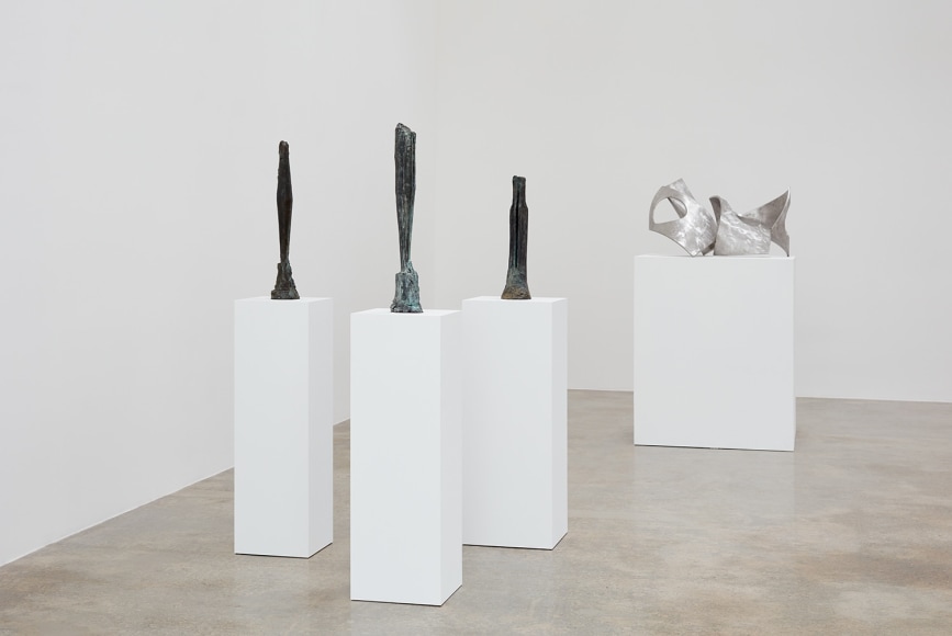 Installation view of &quot;Beverly Pepper: New Particles From The Sun&quot; at Kayne Griffin Corcoran, Los Angeles