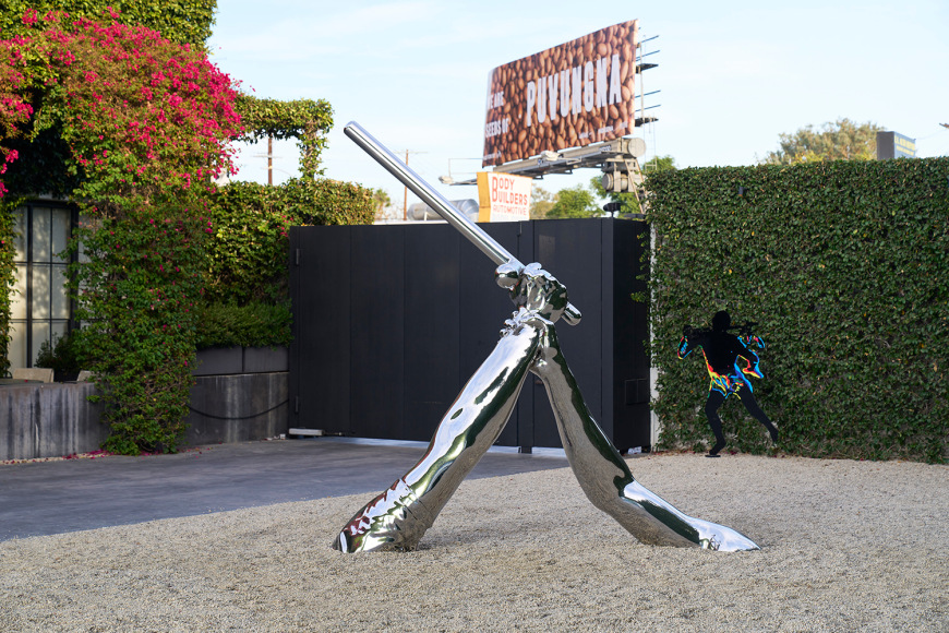 Installation view of Hank Willis Thomas at Kayne Griffin 2021