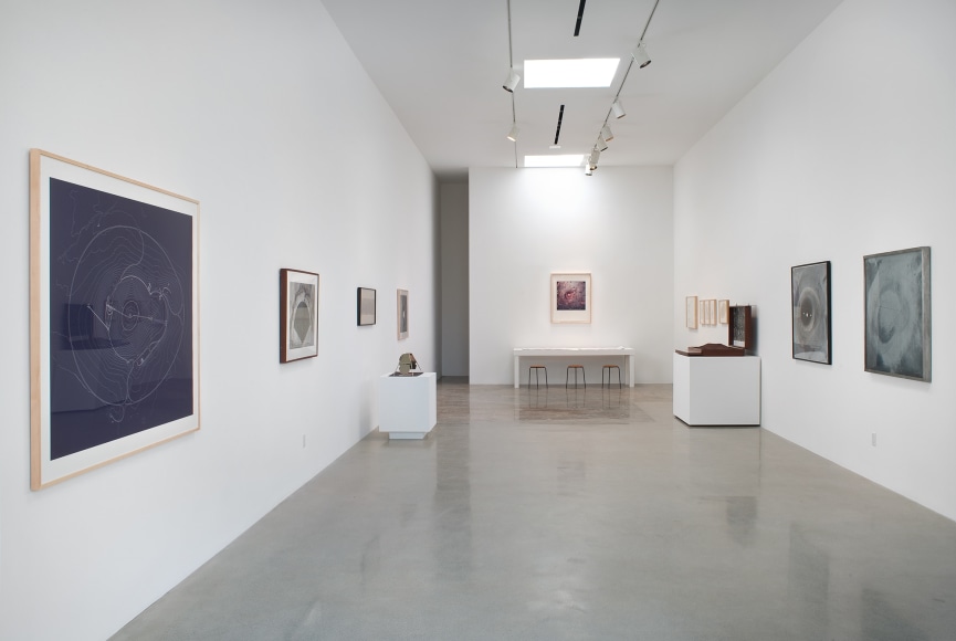 Installation view of &quot;James Turrell: Sooner Than Later, Roden Crater&quot; curated by Richard Andrews at Kayne Griffin Corcoran, Los Angeles