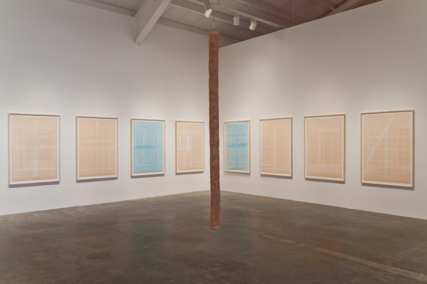 Installation view of Giulia Piscitelli at Kayne Griffin Corcoran, Los Angeles