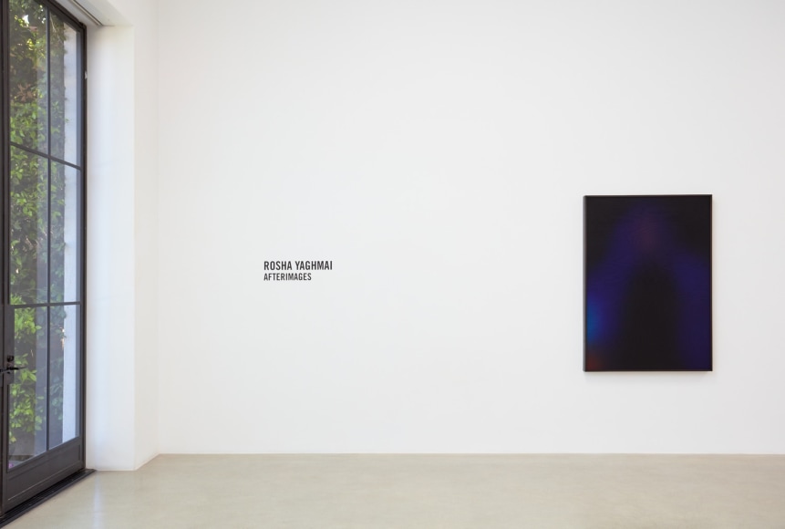 Installation view of &quot;Rosha Yaghmai: Afterimages,&quot; 2021, at Kayne Griffin, Los Angeles