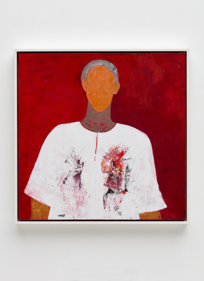 Huguette Caland Self Portrait in Smock, 1992
