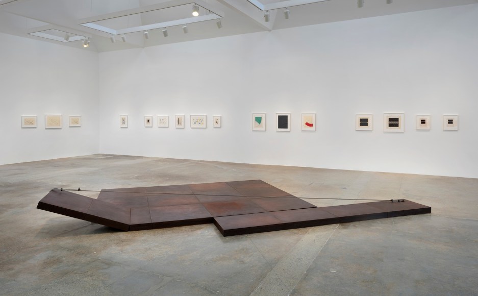 Installation view of Jiro Takamatsu at Kayne Griffin Corcoran, Los Angeles