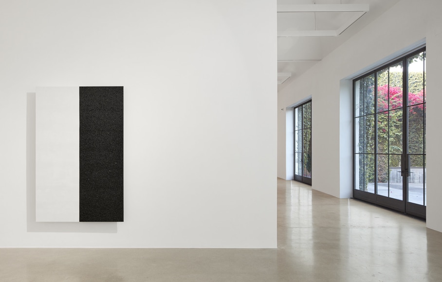 Installation view of Mary Corse: Then and Now at Kayne Griffin Corcoran, Los Angeles