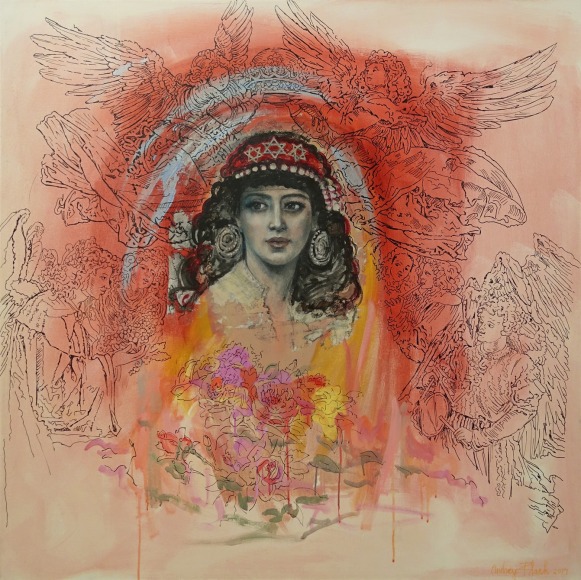 Audrey Flack (b. 1931) Everyone Needs an Angel (Portrait of Sarah), 2017