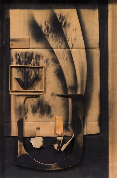 Louise Nevelson (1899-1988) Collage, 1974