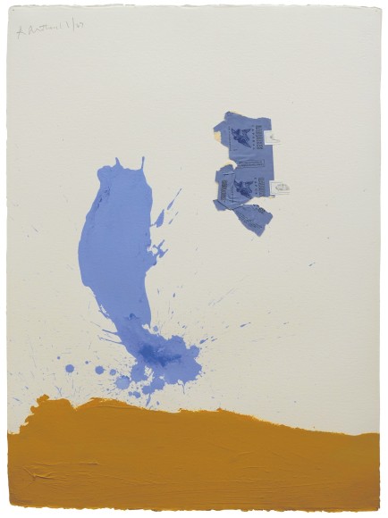 Robert Motherwell (1915-1991) In Blue Ochre with Gauloises, 1967