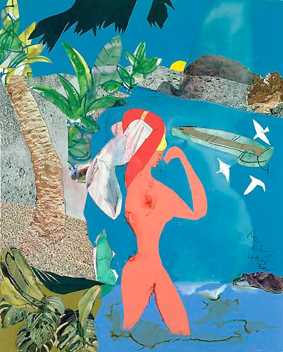 Romare Bearden - At Low Tide, 1988