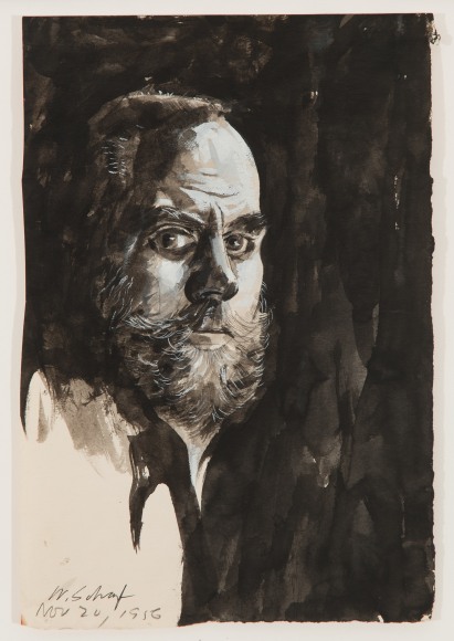William Scharf, Self Portrait, 1956