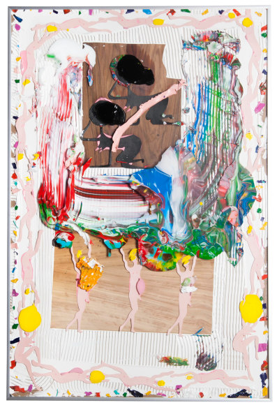 Devin Troy Strother - contemporary ikea part 2 : sixteen niggas in a circle, and five in the middle on some balsa wood with a little bit of abstraction, and where the fuck is rothko at?, 2016