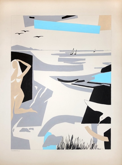 George Vranesh (1926-2014) Enjoying the Beach, 1988