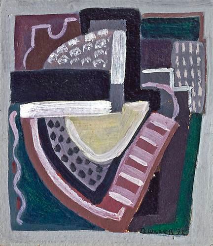 Blanche Lazzell (1878-1956) Abstraction (Violet and Green No. 3), 1932