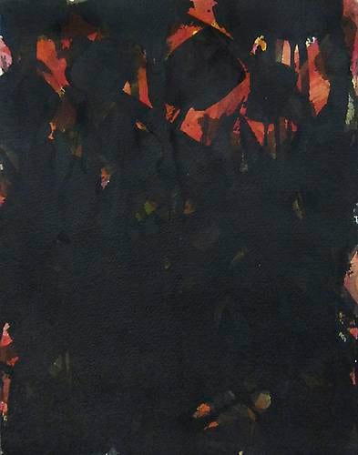 Norman Bluhm (1921-1999) Untitled (Red and Black), circa 1955