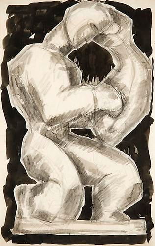 Richard Pousette-Dart - Hero and Leander, circa late 1930s
