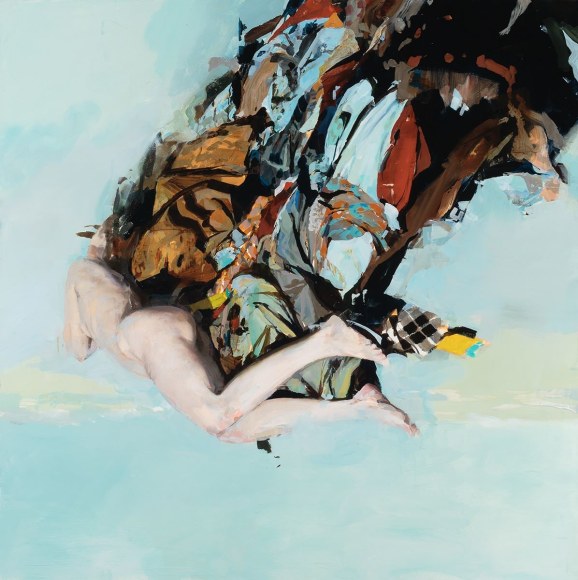 Alex Kanevsky (b. 1963) Woman Pursued by Her Possessions, 2016