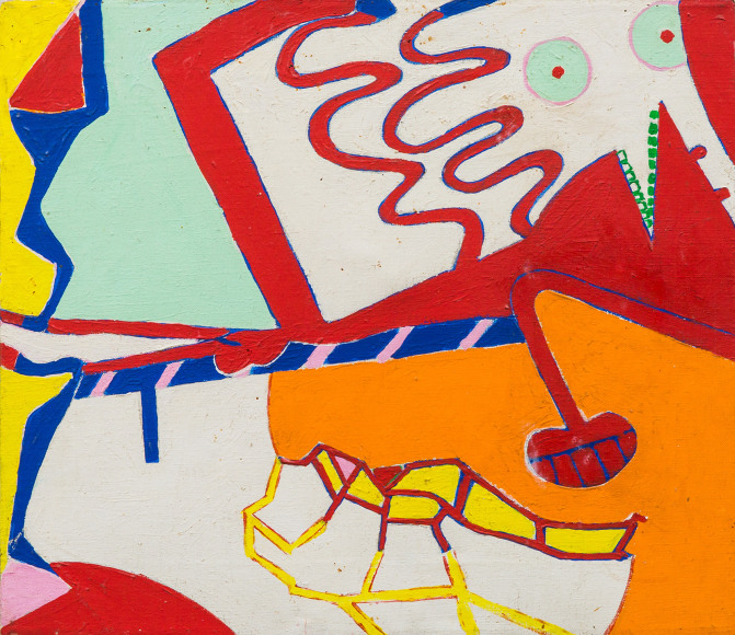 Knox Martin (b. 1923) Reclining Woman, 1975