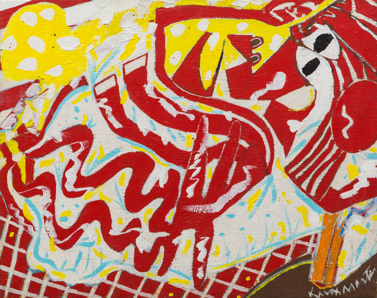 Knox Martin (b. 1923) Red Woman, 1975