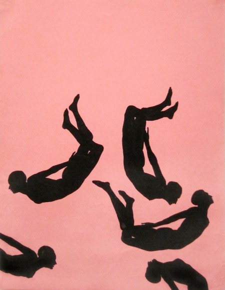 Idelle Weber (b. 1932) Falling Figures, 1966