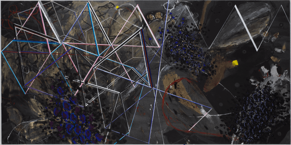 Nabil Nahas .Untitled 2016. Acrylic on canvas. 5 x 10 feet (152 x 305 cm)