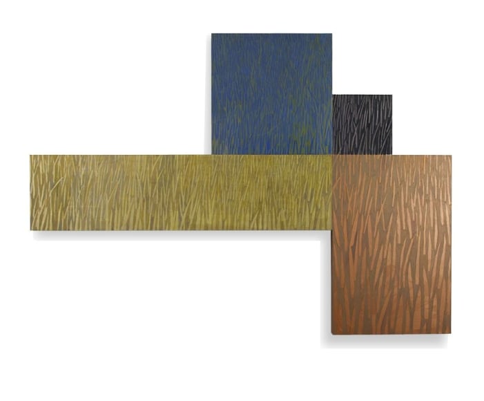 Susan Weil, Field, 1992, acrylic on panels, 101.6 x 142.2 x 5.1 cm (40 x 56 x 2 inches)