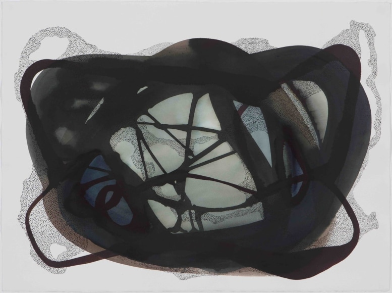 Manisha Parekh,&nbsp;Indigo Cloud&nbsp;4, 2015, ink and watercolor on Arches paper