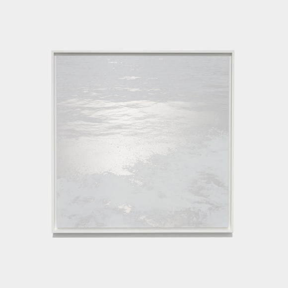 Miya Ando, Whitewater (The Other Shore) 11.19, 2019, ink On Aluminum Composite, 96.5 x 96.5 cm (38 x 38 inches)