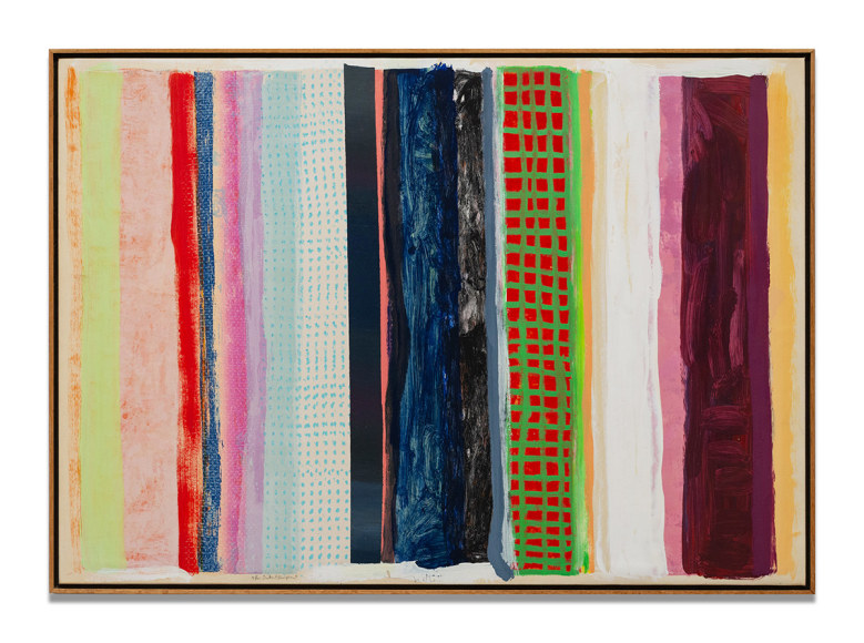 Robert Natkin, For Duke Ellington, 1978, acrylic on paper mounted on canvas, 69.9 x 100.3 cm (27.5 x 39.5 inches)