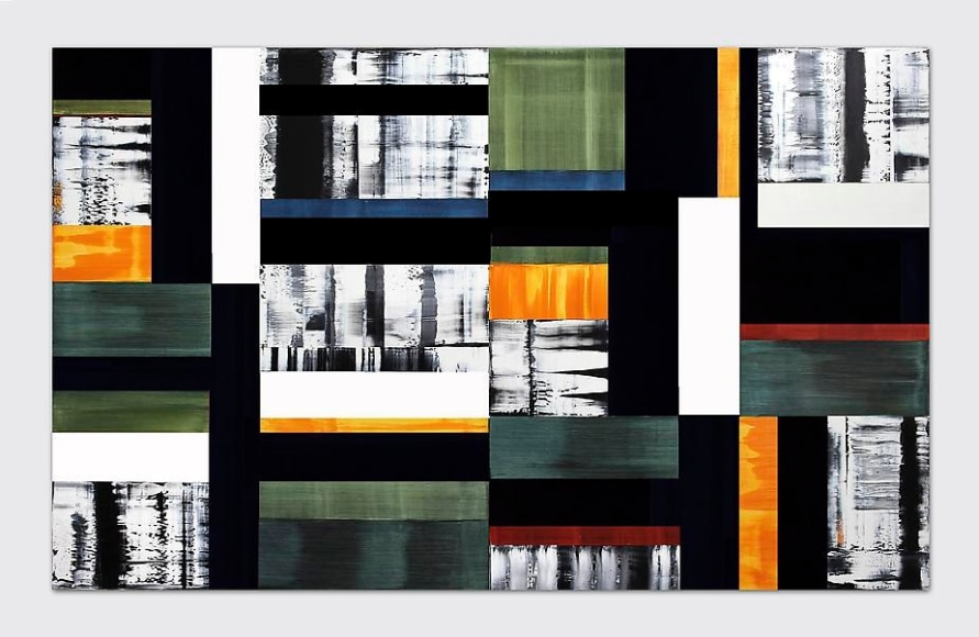 Septiembre 22.12, 2012, oil on linen, 68 x 110 inches