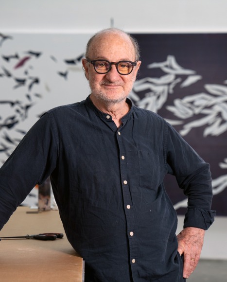 Portrait of Artist Ricardo Mazal in His Studio