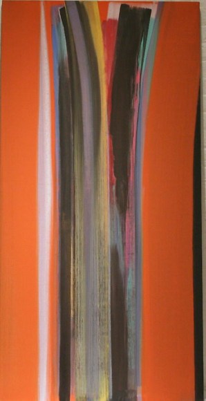 Vittorio Matino,  Orange Dieb , 2007, Acrylic on linen, 60.25 x 30.25&quot;