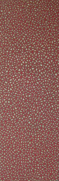 Anil Revri,  Fractal XXXII , 2007, Mixed media on linen, 16 x 48&quot;