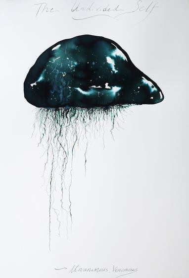 , Shubigi Rao, Solipsisms for Descartes, from G. W. B., 2015, ink on Tiepolo paper, 100 x 70 cm