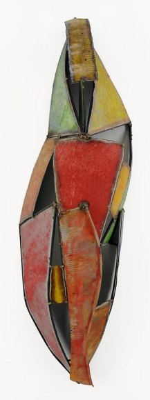 Sari Kimono Suite II, 2008, Pure pigment on steel, 48 x 14 x 9.5&quot;