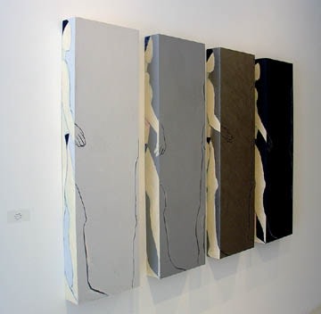 Susan Weil, Peripheries I, 2004, Acrylic on wood, 48 x 74"