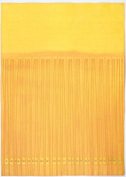 Sohan Qadri, Ananda XI, 2007, ink and dye on paper, 139.7 x 99.1 cm (55 x 39 inches)