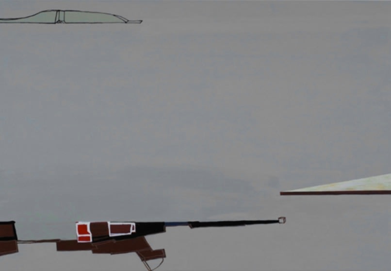 , Frances Barth, Edges, 2010, acrylic on panel, 25 x 36 inches/63.5 x 91.4 cm